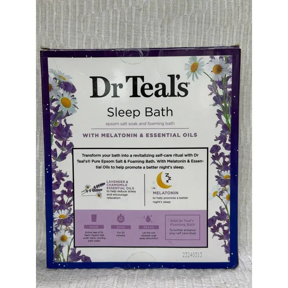 Dr Teal's Sleep Bath Epsom Salt Soak and Foaming Bath Lavender & Chamomile